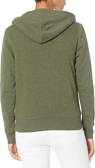 Green Zip-Up Hoodie With Sherpa Lining image 4
